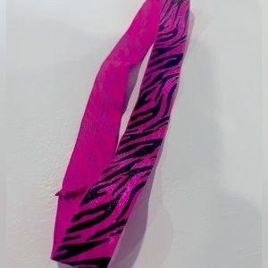 Elastic pink zebra headband for girl/women